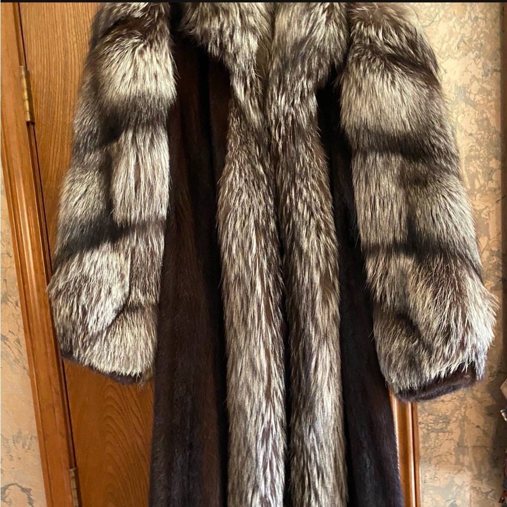 Luxurious Faux Fur Trench Coat